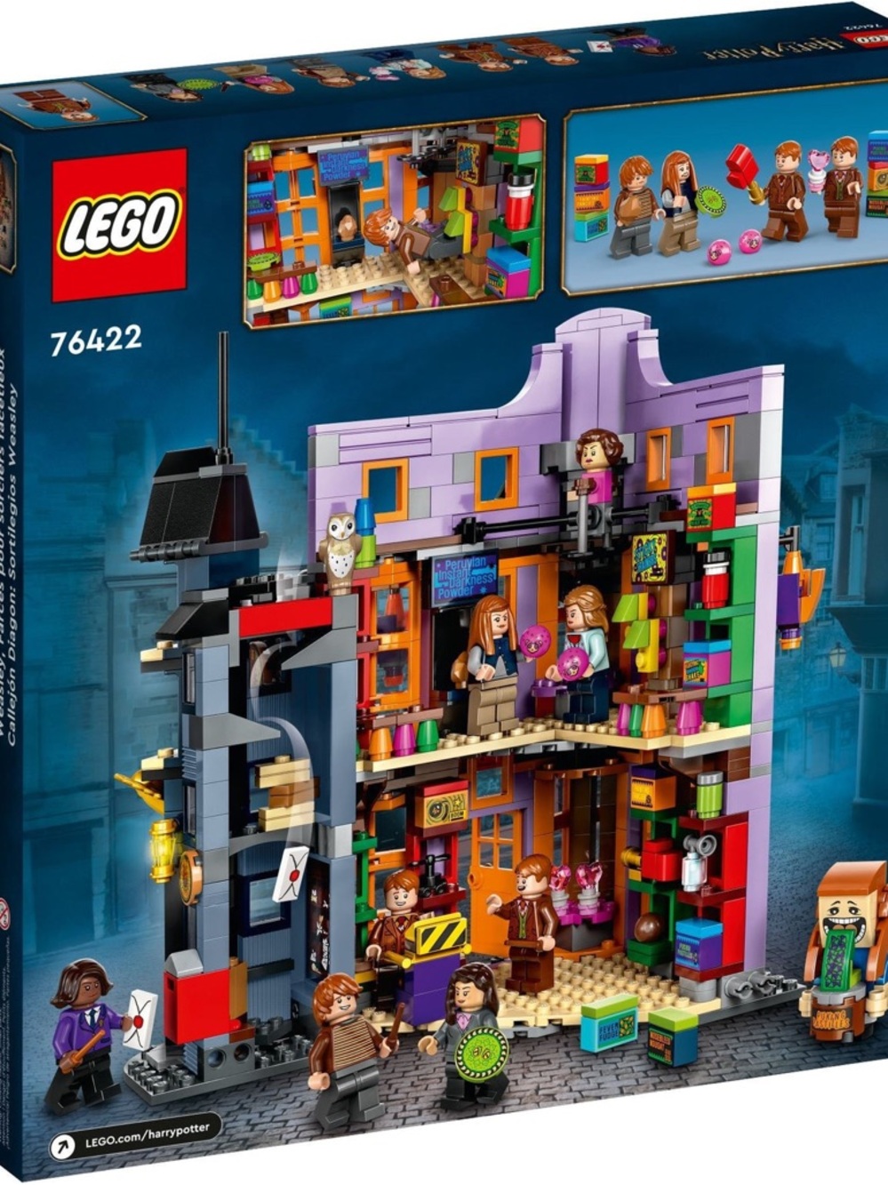 New LEGO Purple and Multicolor Diagon Alley Shopfront Playset